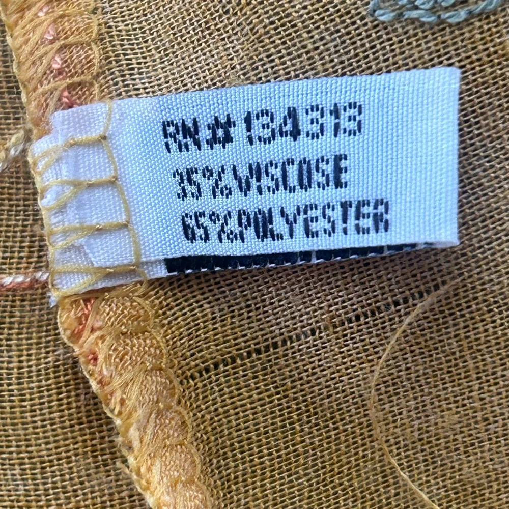 Kimono bohemian‎ floral embroidered - Picture 5 of 7